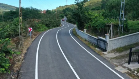Ordu’da 7 Mahalleyi Birbirine Bağlayan Alternatif Yol Asfaltla Yenilendi